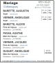 Mariage (Fiche Drouin)