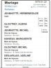 Mariage (Fiche Drouin)