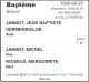 Baptême (Fiche Drouin)