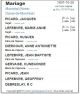 Mariage (Fiche Drouin)