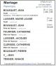Mariage (Fiche Drouin)