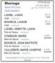 Mariage (Fiche Drouin)