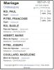Mariage (Fiche Drouin)