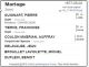 Mariage (Fiche Drouin)