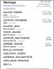 Mariage (Fiche Drouin)