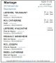 Mariage (Fiche Drouin)